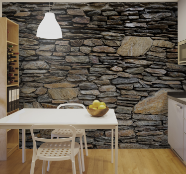 Stone wall stone murals - TenStickers