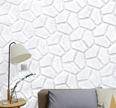 Texture wall mural hexagonal pattern design - TenStickers