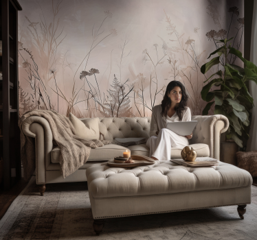 Reeds Plant nature wall mural - TenStickers