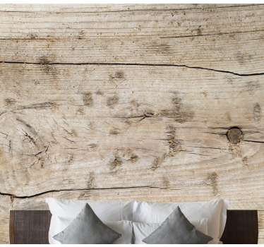 Wood wall mural textured wooden surface - TenStickers