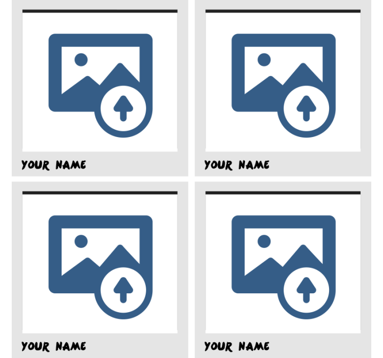 Personalizable coasters personalized photo holder - TenStickers