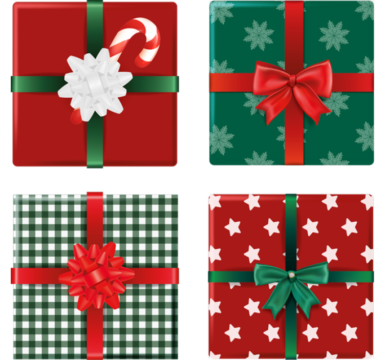 Gift Boxes pack drink coaster - TenStickers