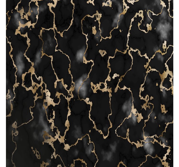 Coasters elegant black and gold design - TenStickers