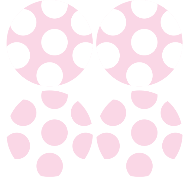 Coasters soft polka dot design - TenStickers