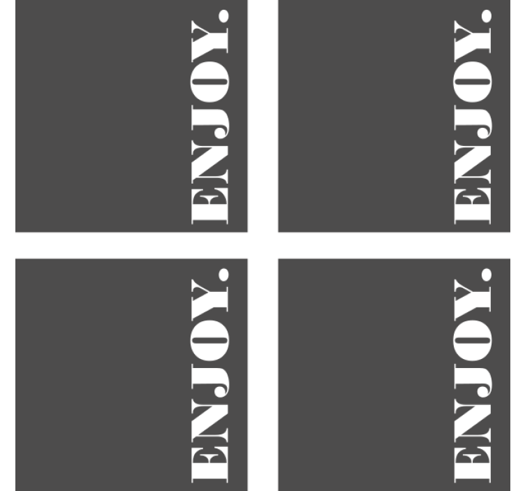 Dark gray textured beer mats - TenStickers