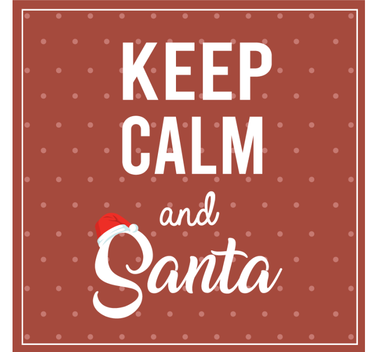 Christmas coasters with holiday quote design - TenStickers