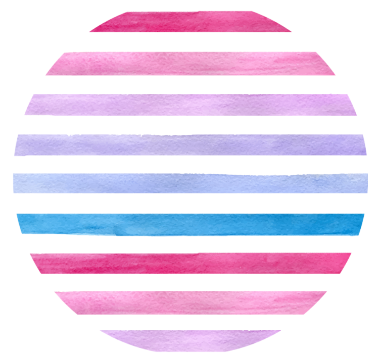Coasters watercolor stripe design - TenStickers