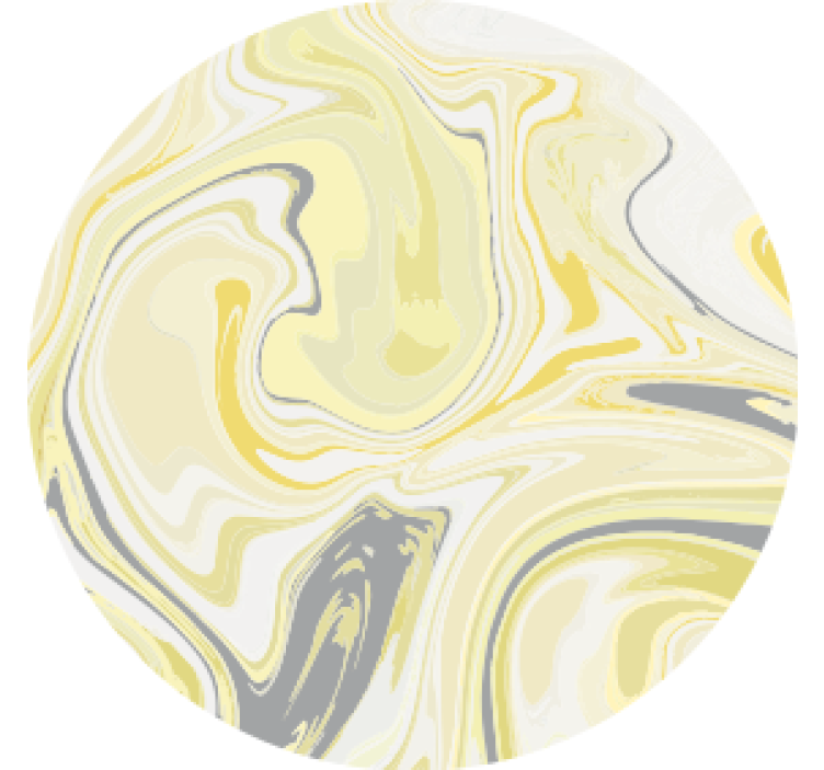 Coasters marbled yellow swirl pattern - TenStickers