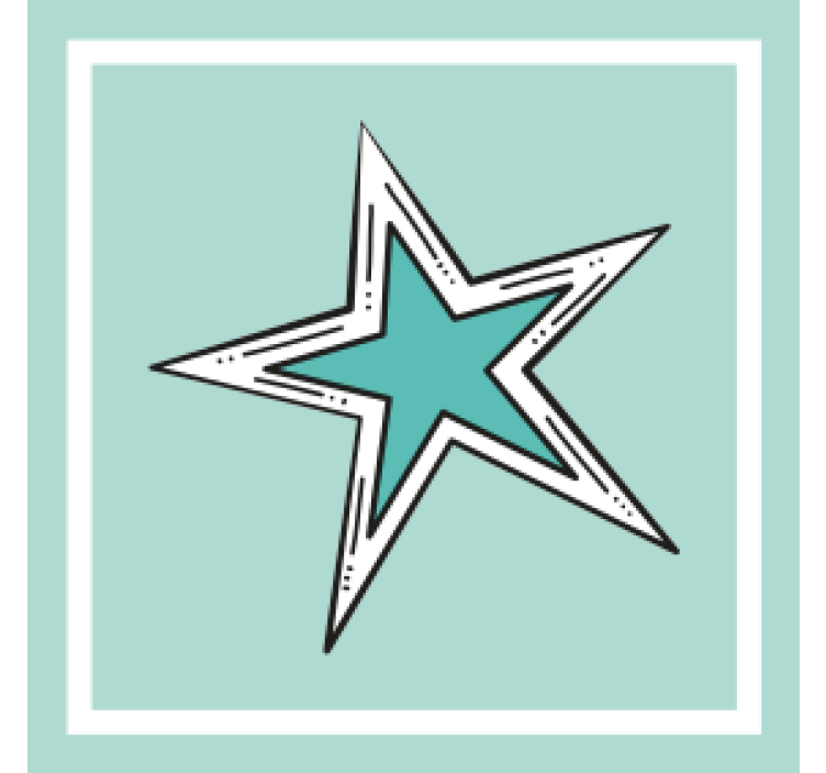 Beer mats star graphic design - TenStickers