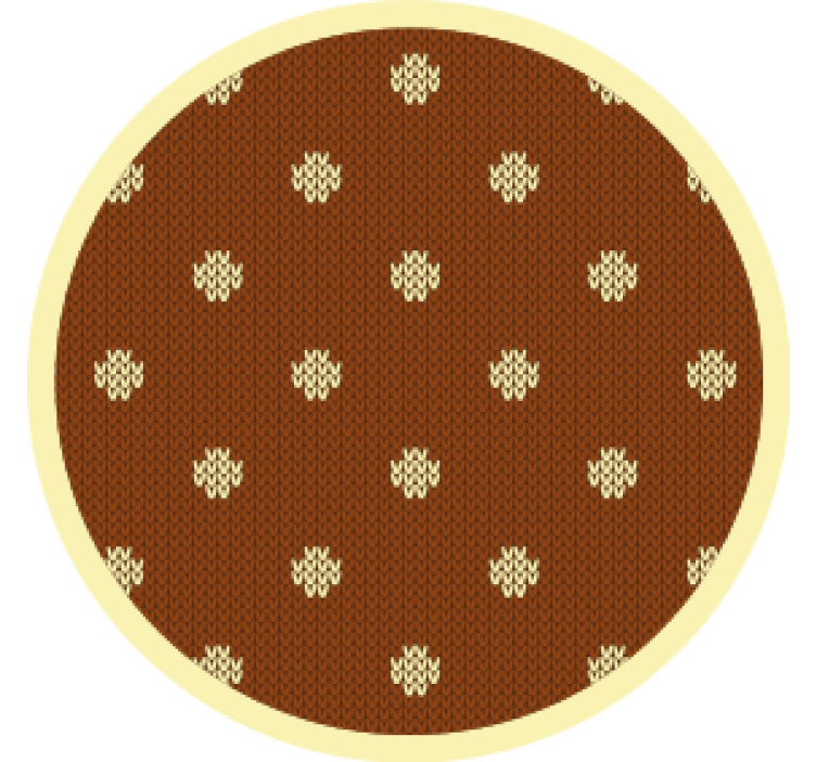 Textured brown polka dot coasters - TenStickers