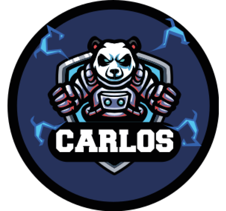 Beer mats with panda emblem and name - TenStickers