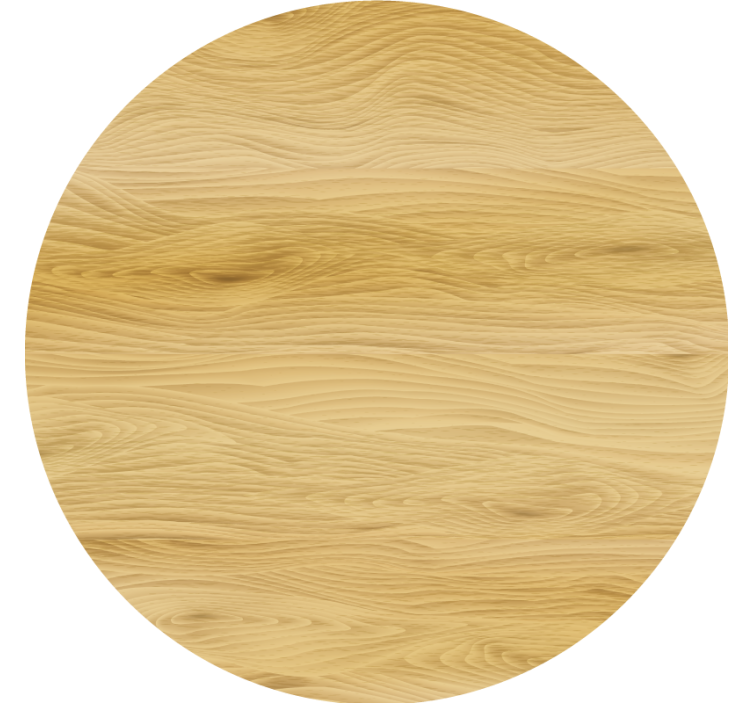 Natural wood circular surface coasters - TenStickers