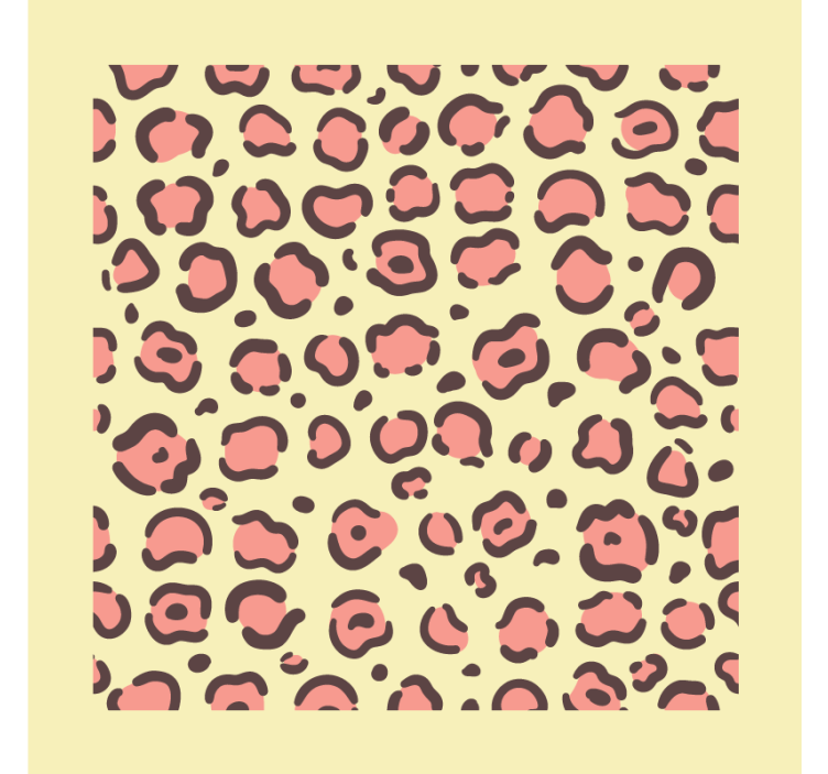 Modern coasters leopard spot design - TenStickers
