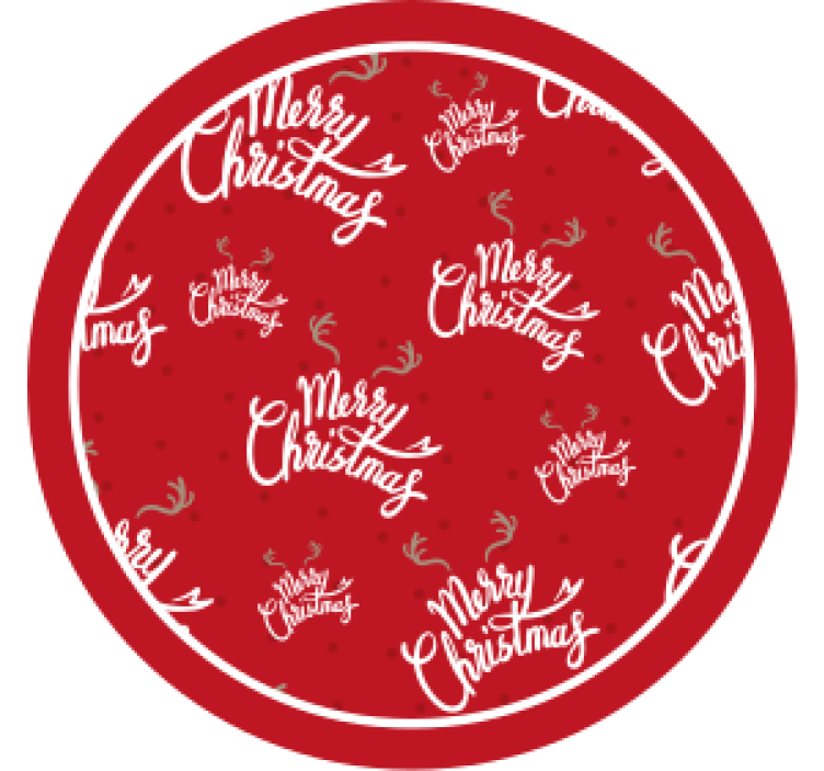 Festive red celebration christmas coasters - TenStickers