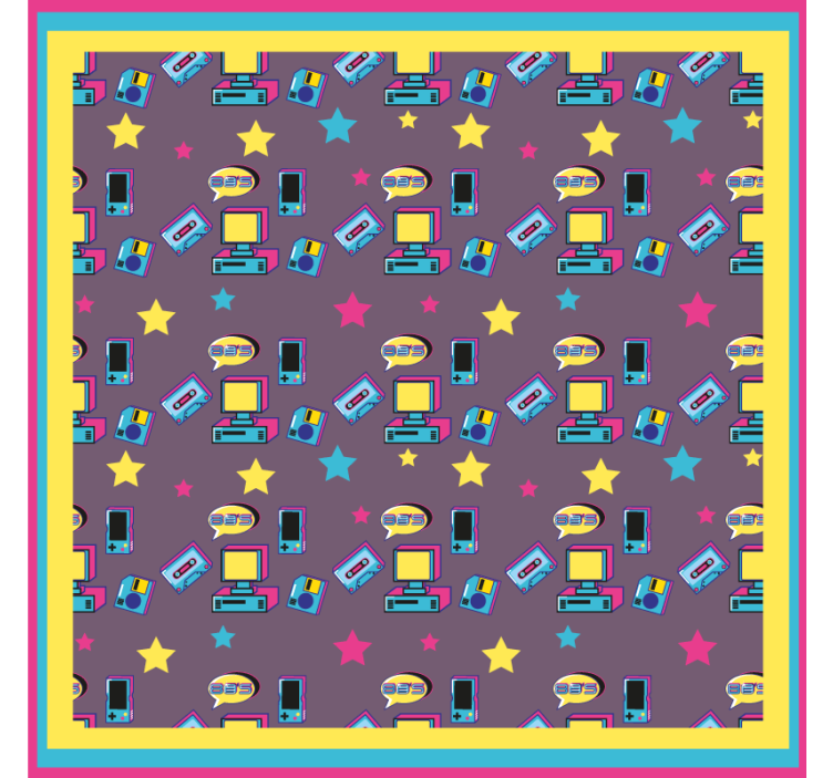 Geek coasters retro tech design - TenStickers