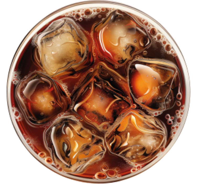 Cola drink texture coasters - TenStickers