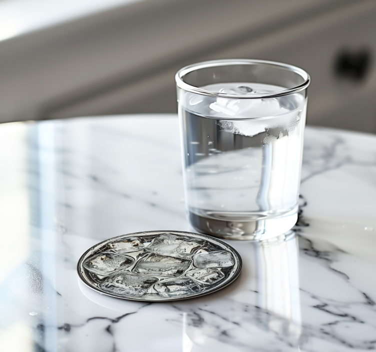Water texture drink coasters - TenStickers