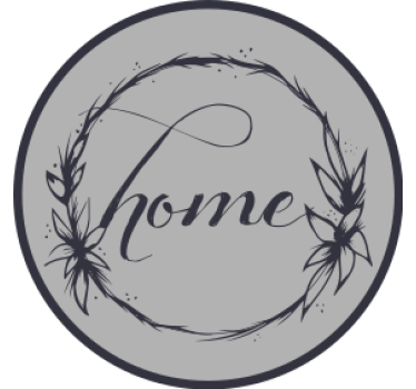 Text coasters elegant floral home circle - TenStickers