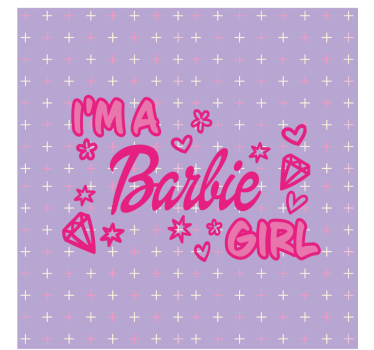 Text coasters playful pink quote - TenStickers