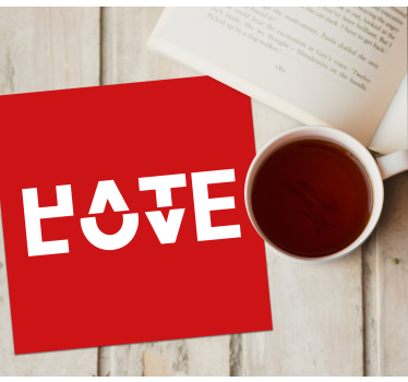 Text coasters bold typography design - TenStickers