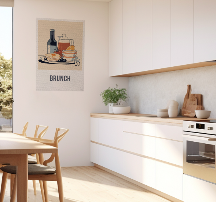Brunch living room poster - TenStickers