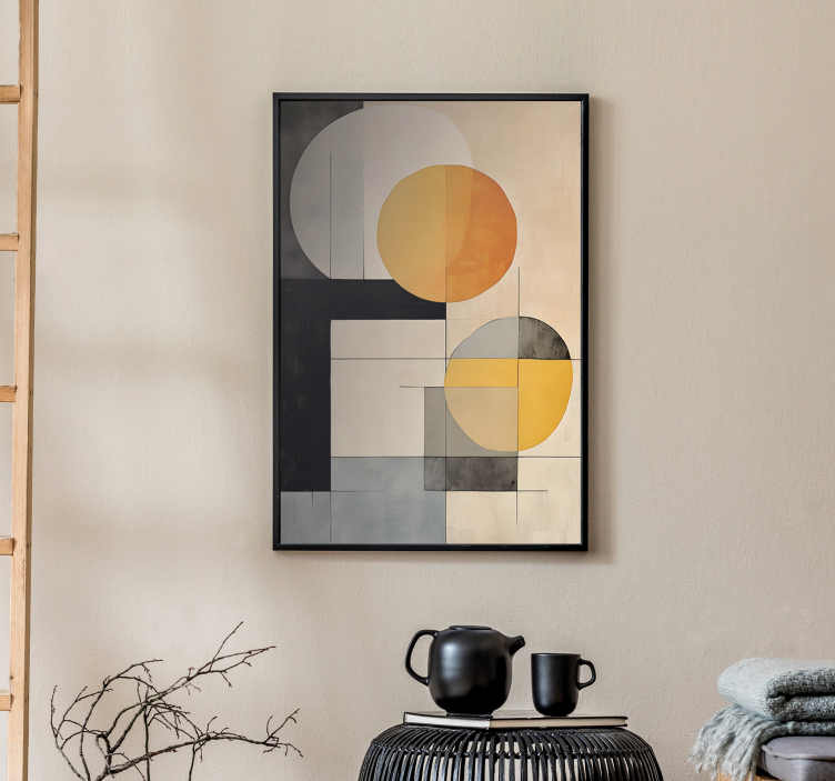 Geometric shapes abstract poster - TenStickers