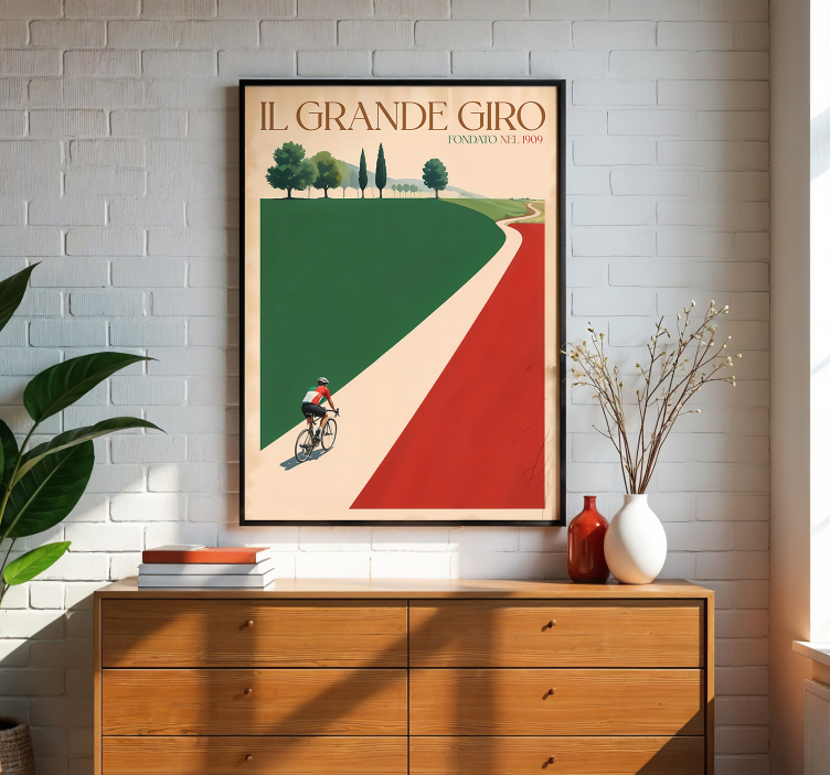 "Il grande Giro" cycling poster - TenStickers