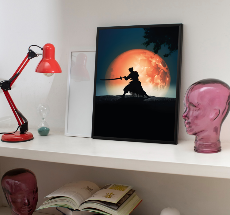 Samurai Backlit Poster Decor For Teenager - TenStickers