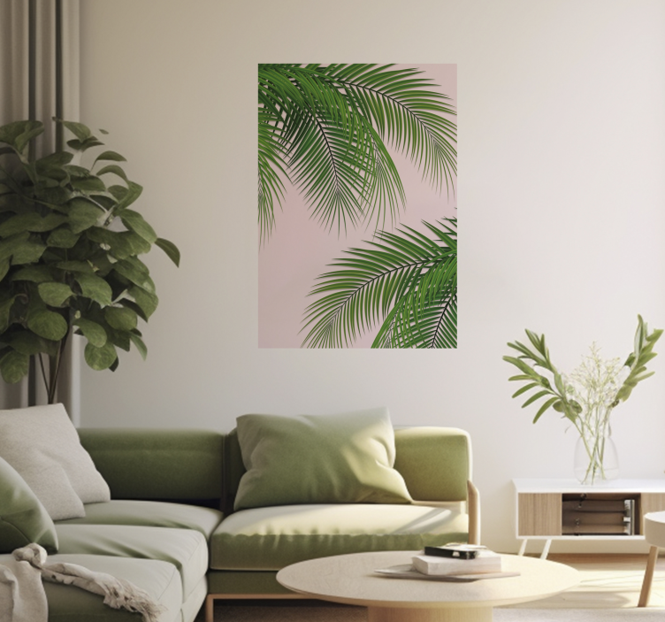 Tropical Leaf Wall Poster - TenStickers