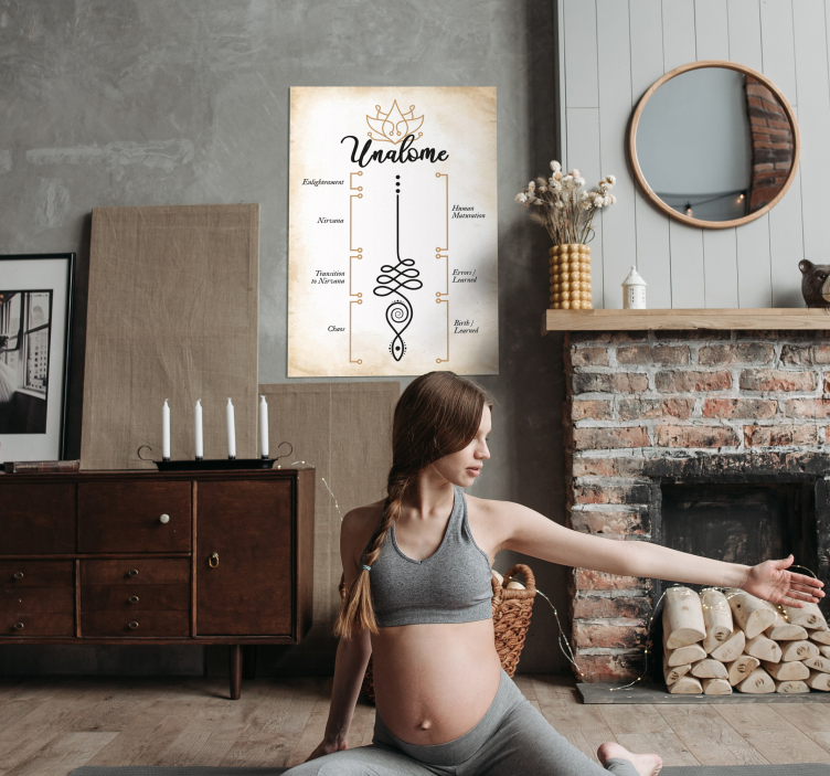 Unalome Symbol Zen Wall Posters - TenStickers