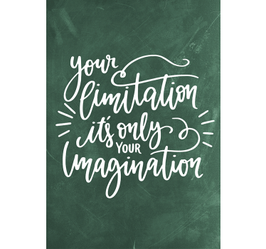 imagination quote phrase poster - TenStickers