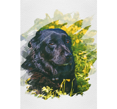 personalized watercolor  animal poster - TenStickers