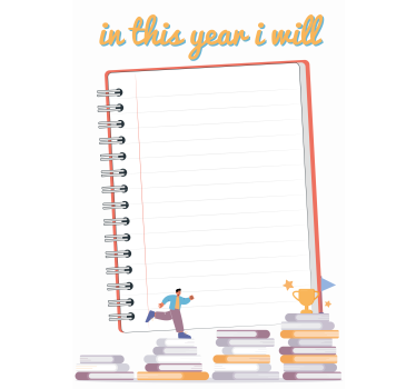 Goals of the year poster - TenStickers