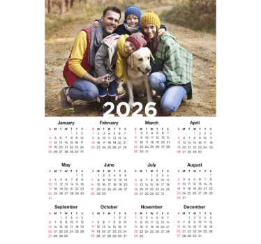 Customisable poster calendar 2026 - TenStickers