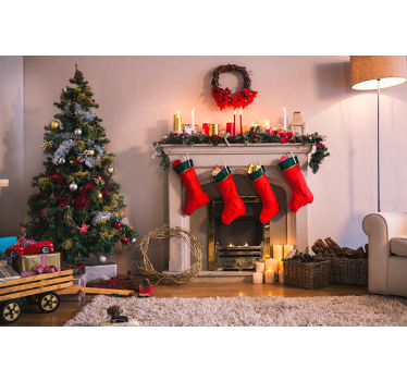 Cozy atmosphere christmas poster - TenStickers