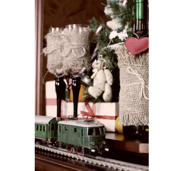 Toy train christmas poster - TenStickers