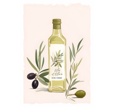 Bottle of olive oil poster - TenStickers