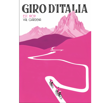 "Val Gardena" cycling poster - TenStickers
