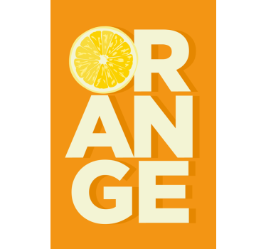Kitchen poster freshly sliced orange delight - TenStickers
