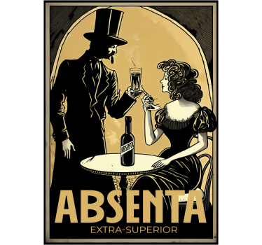 Kitchen poster absinthe liqueur - TenStickers