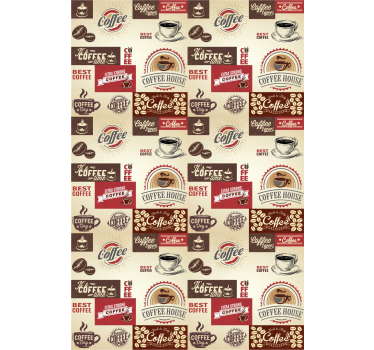 Kitchen poster retro coffee - TenStickers