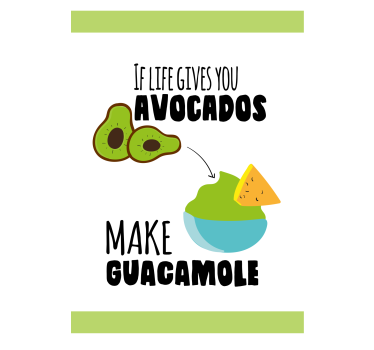 Funny avocado pun kitchen poster - TenStickers