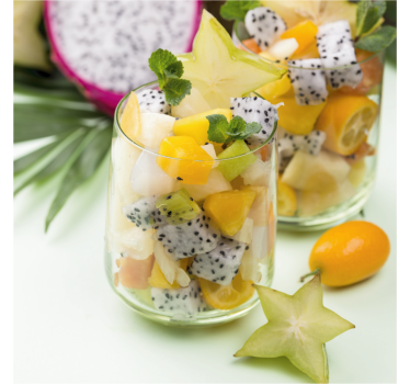 Mango and green glasses kitchen poster - TenStickers