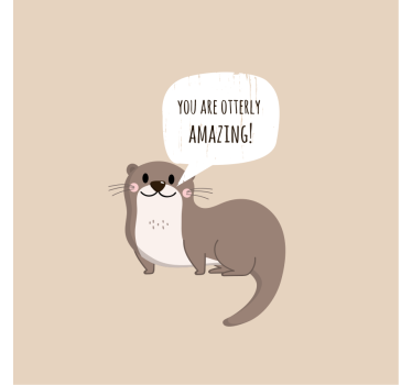 Otterly adorable kitchen poster - TenStickers