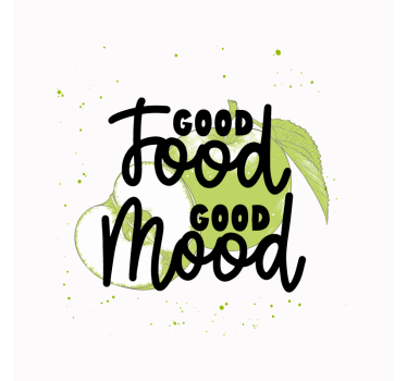 Kitchen poster with a funny quote about green fruits - TenStickers