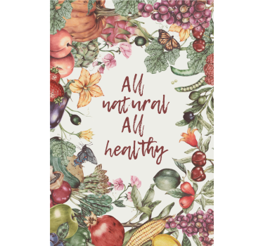 Kitchen poster all natural and healthy - TenStickers