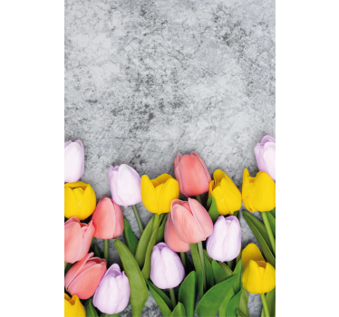 Kitchen poster featuring similar tulip flowers - TenStickers