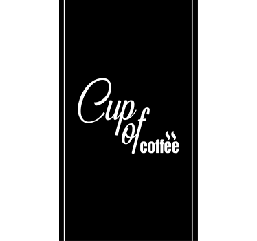 Kitchen poster cup of coffee minimalist style 4 - TenStickers