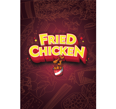Kitchen poster graffiti taco fried chicken - TenStickers