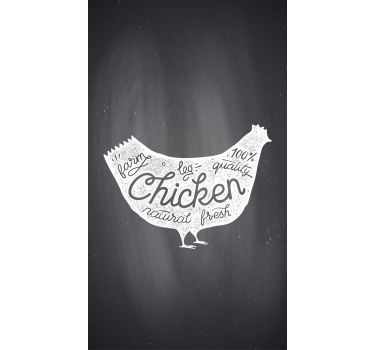 Kitchen poster of farm fresh chicken - TenStickers